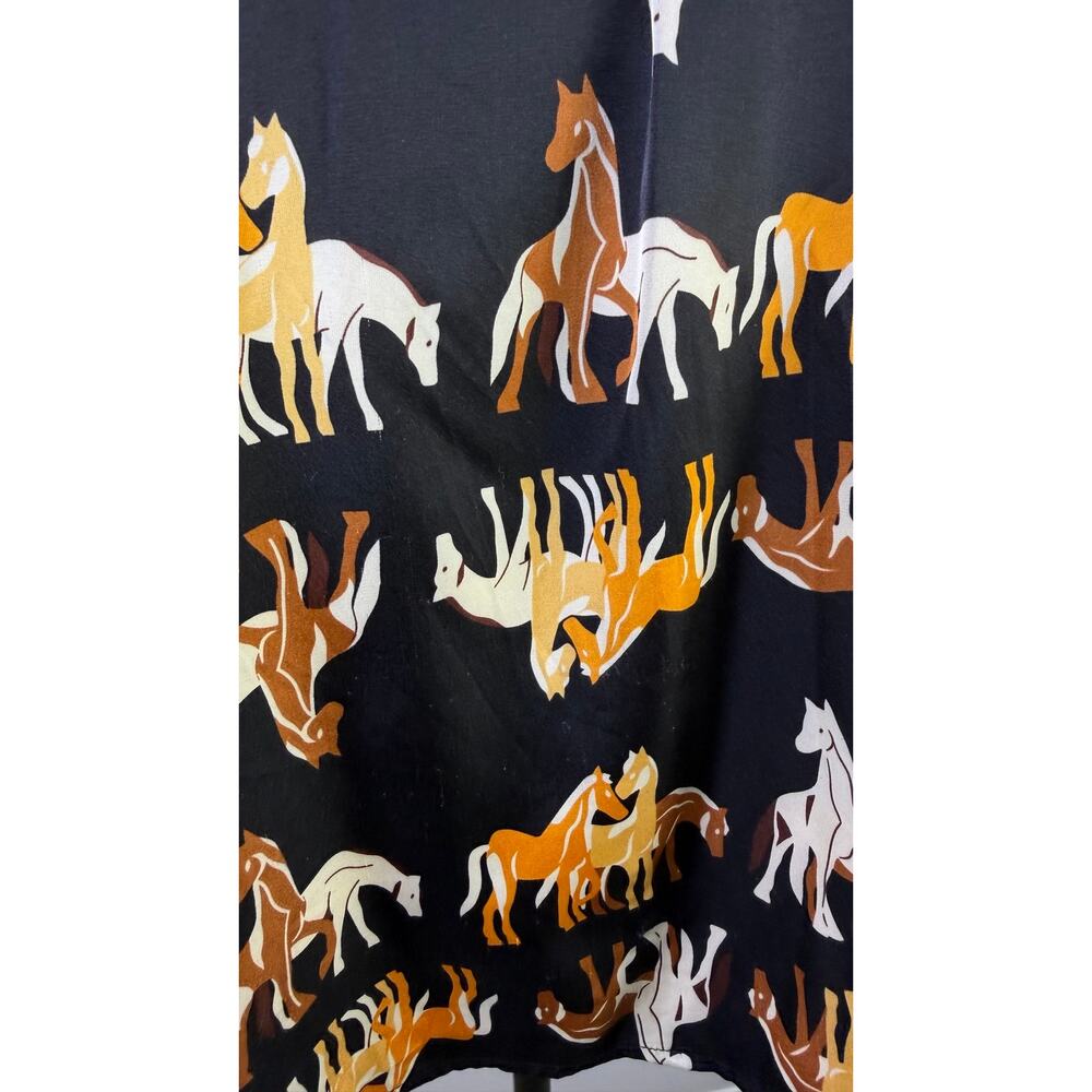 THML Women’s Horse Print Blouse – Size XS $ 70 - Picture 10 of 12